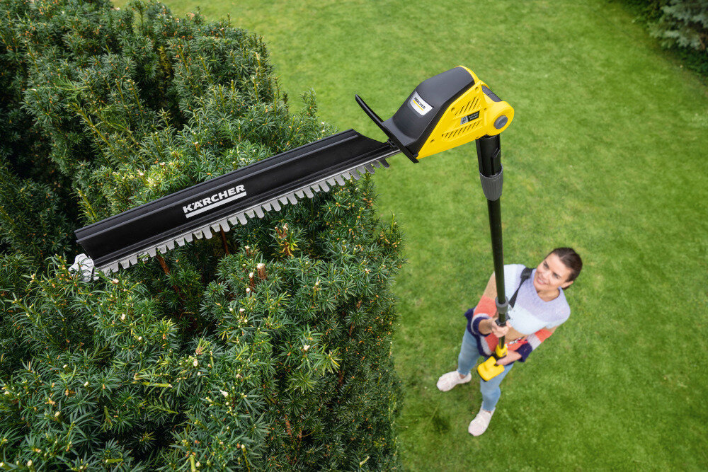 Nożyce do żywopłotu KARCHER PHG 18-45 Battery 1.444-210.0 akumulatorowe wyglad zasieg