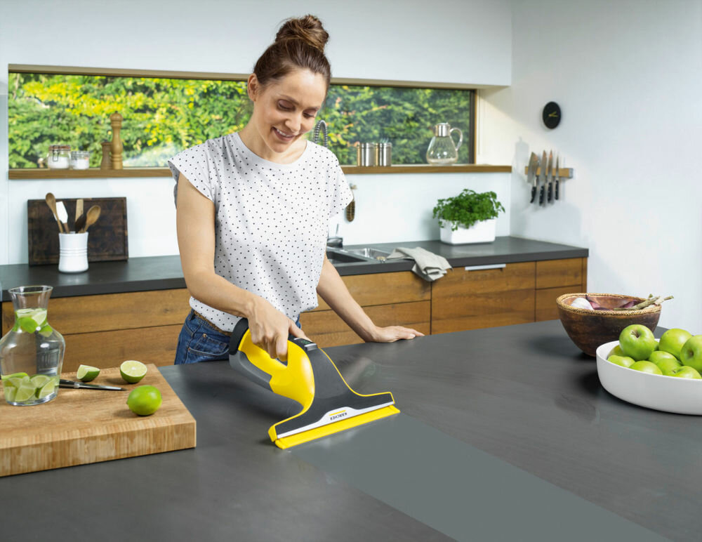 Myjka do okien KARCHER WV 1 Plus 1.633-203.0 uzytkowanie korzystanie czas pracy bez przerwy ladowanie