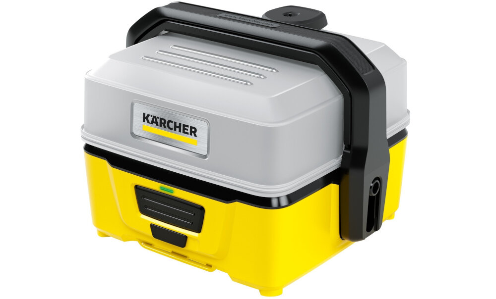 Myjka cisnieniowa KARCHER 1.680-015.0 informuje o rozladowaniu baterii powiadomienie