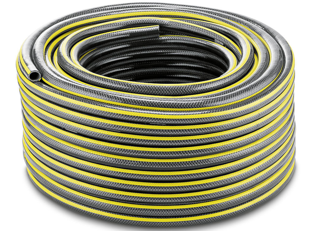 Wąż ogrodowy KARCHER PrimoFlex Plus 1/2 50 m 2.645-319.0, długość, wymiary, kolor, średnica, na białym tle szpula węża