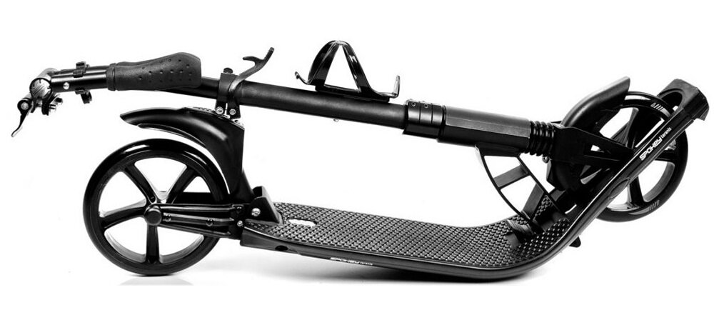 Hulajnoga SPOKEY Taranis Czarny Bezpieczny transport 