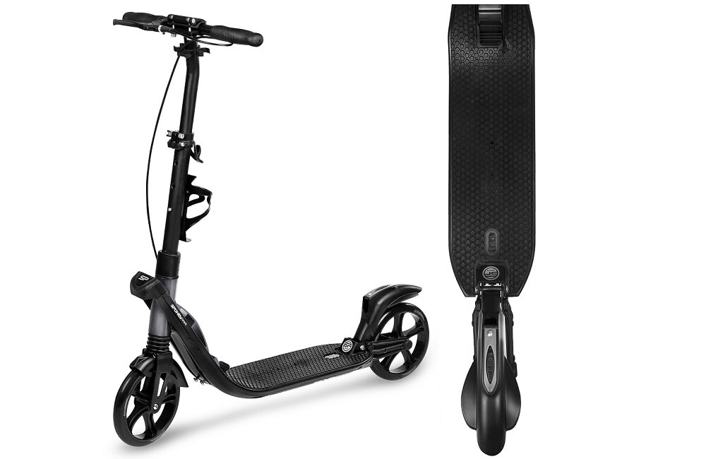 Hulajnoga SPOKEY Taranis Czarny charakteryzuje się nowoczesnym designem