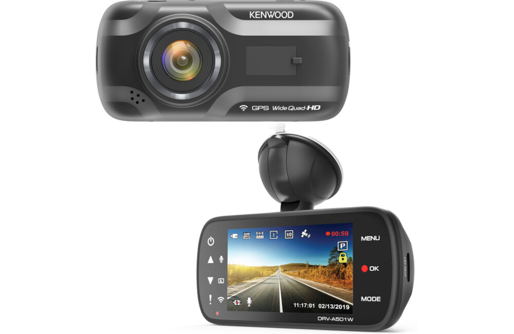 WIDEOREJESTRATOR KENWOOD DRV-A501W wbudowany mikrofon obsługa