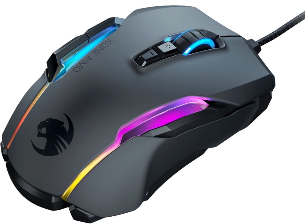 Mysz ROCCAT Kone Aimo Czarny - oswietlenie myszy