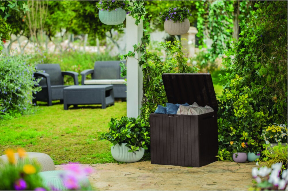 Skrzynia ogrodowa KETER City Storage Box 113l Brązowy utrzymanie czystości