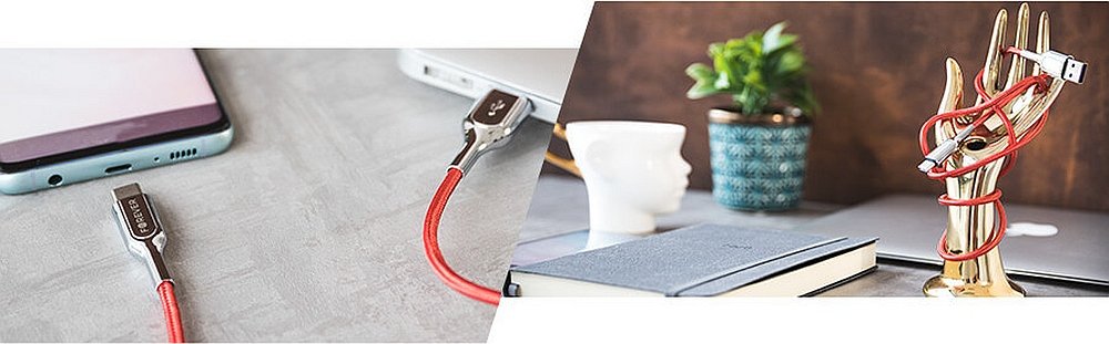 Kabel USB - USB Typ-C FOREVER Core CC51B 1 m wykonanie materiał otoczka