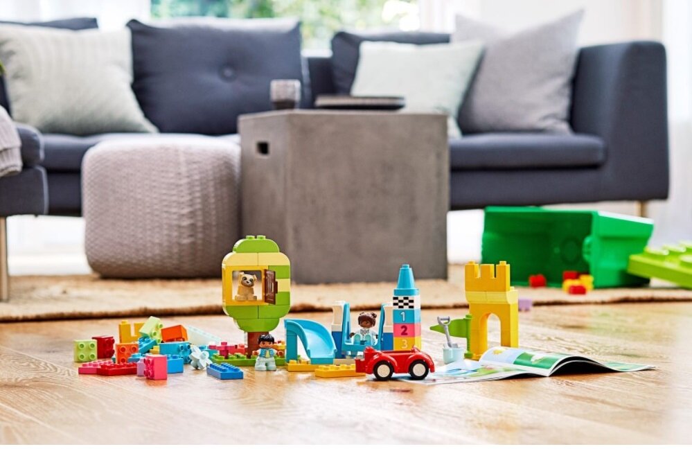LEGO Duplo Pudełko z klockami Deluxe 10914 wielogodzinna kreatywna zabawa emocjonujące inspiracje pomysły na budowanie