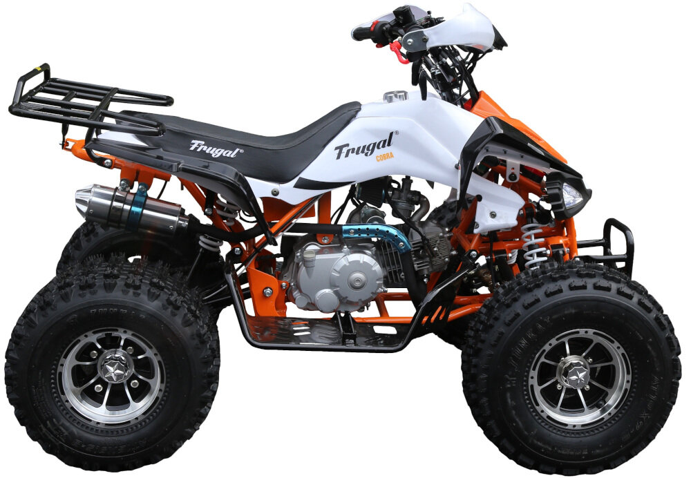 FRUGALQuad FRUGAL Cobra Sport 125 Pomarańczowy wyglad bok front