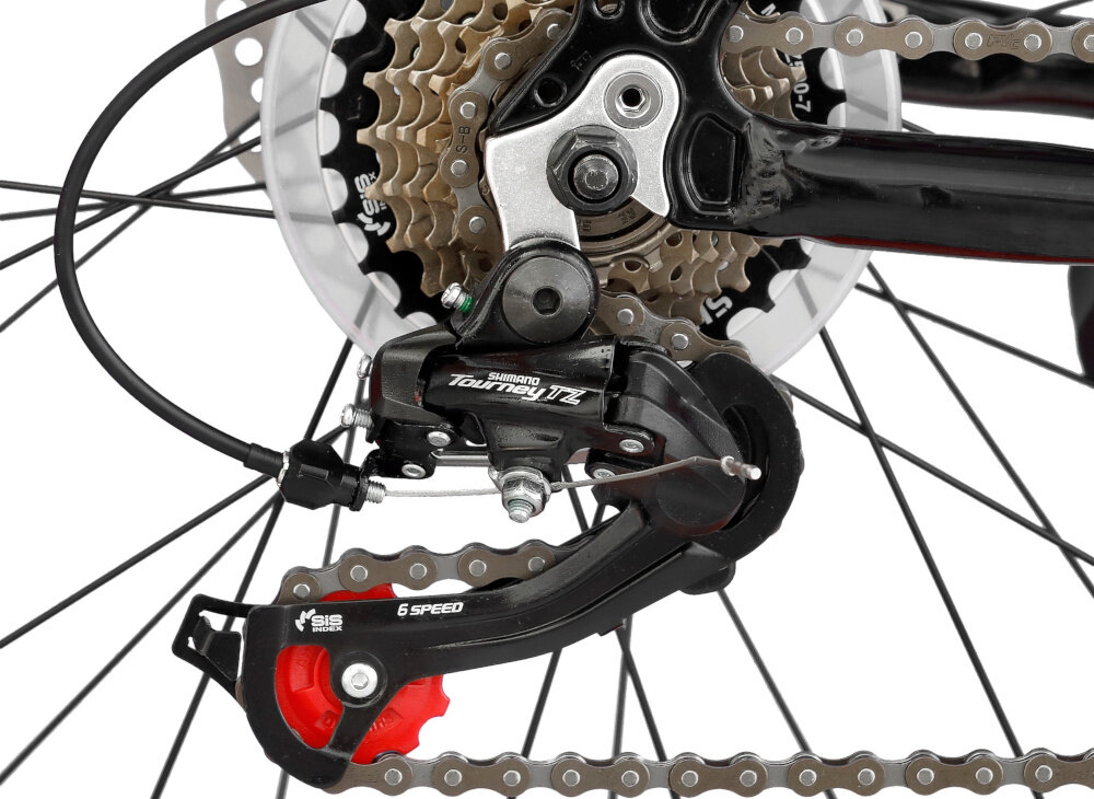 Rower INDIANA Fat Bike M18 zolty przerzutki 7 shimano
