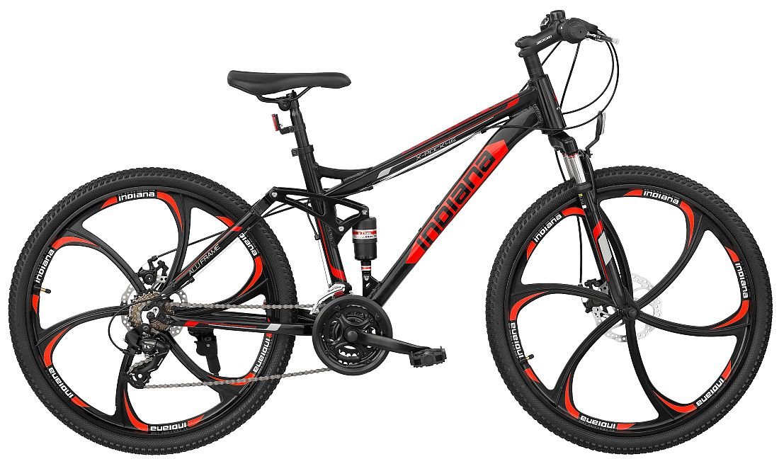 Rower MTB INDIANA X-Rock 4.6 Czarno-czerwony