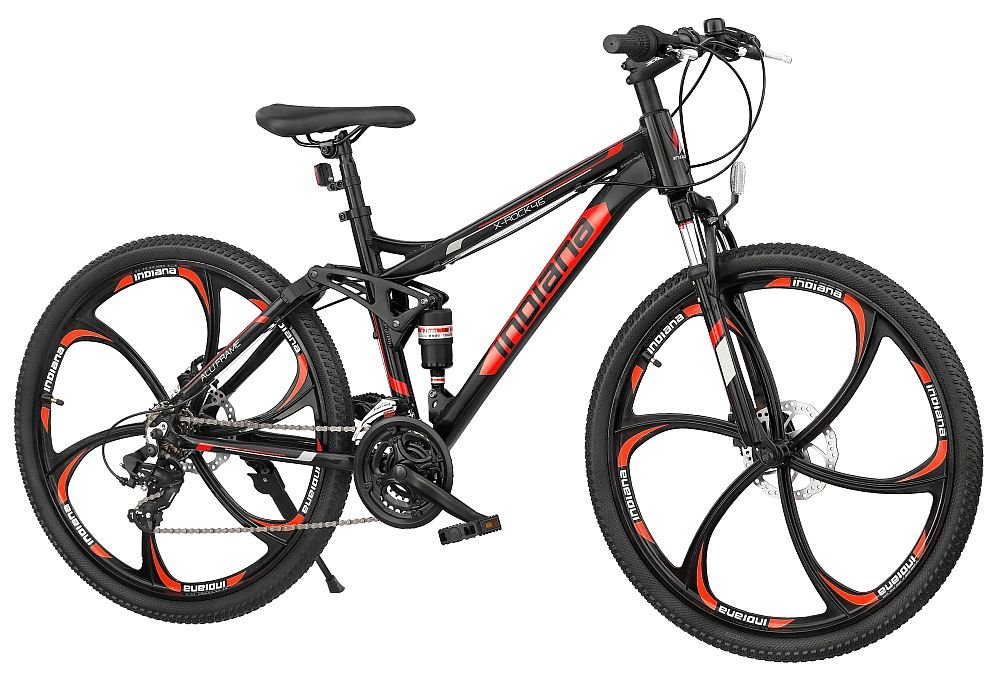 Rower MTB INDIANA X-Rock 4.6 Czarno-czerwony - Gwarancja na rame