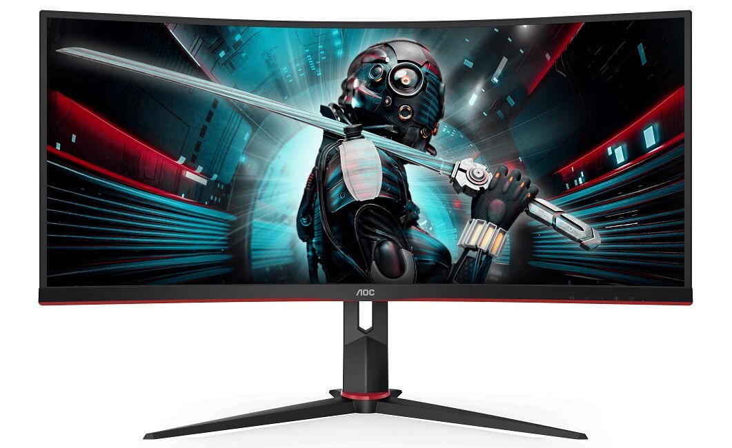 Monitor AOC CU34G2X - duża przestrzeń robocza 21:9 szerokie pole widzenia