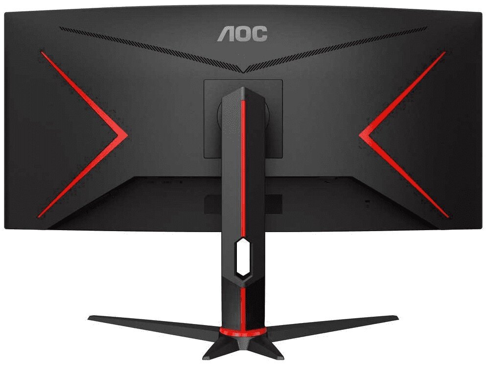 Monitor AOC CU34G2X - regulacja wysokości prawidłowa postawa