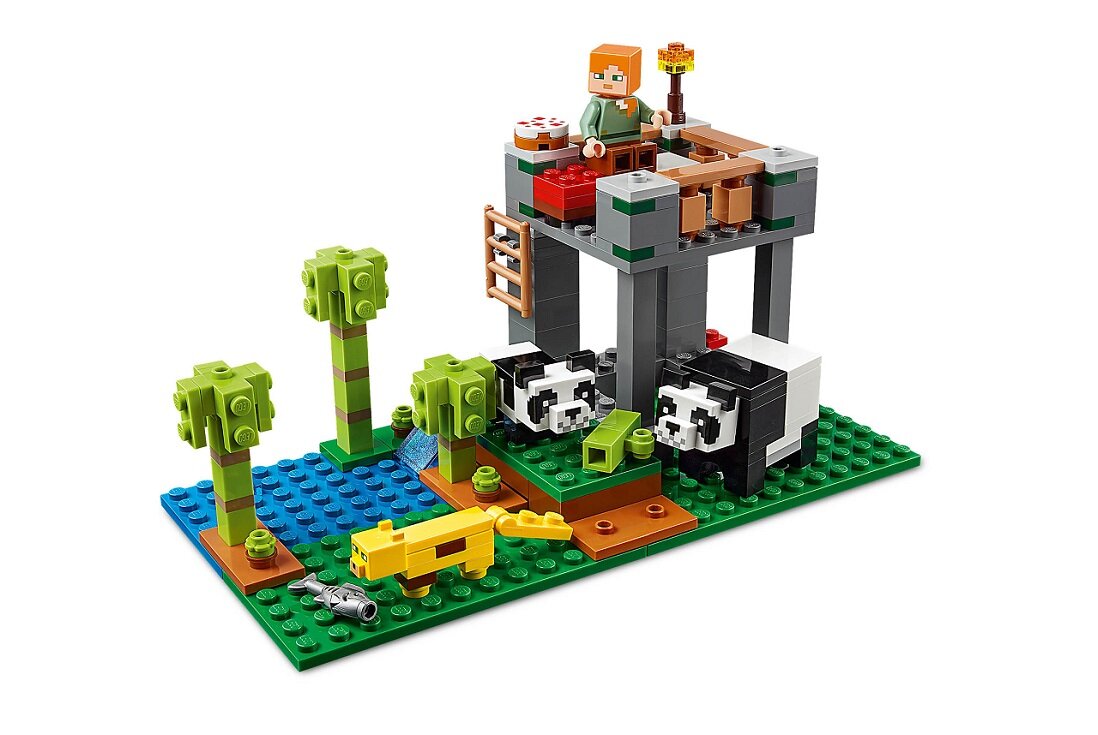LEGO Minecraft Żłobek dla pand 21158 kreatywna zabawa rozwój merytoryczny dziecka klocki figurki Urocze pandy
