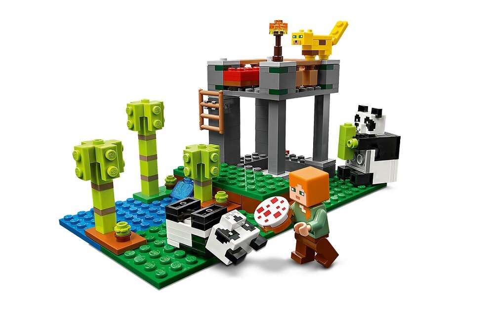 LEGO Minecraft Żłobek dla pand 21158 kreatywna zabawa rozwój merytoryczny dziecka klocki figurki Figurka Alex