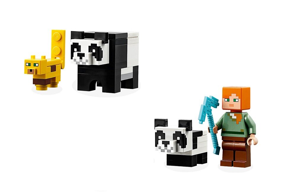 LEGO Minecraft Żłobek dla pand 21158 kreatywna zabawa rozwój merytoryczny dziecka klocki figurki Wysoka jakość