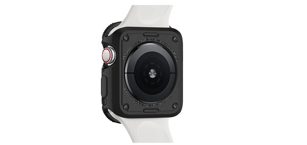 Etui SPIGEN Tough Armor do Apple Watch (44 mm) Czarny widok tył