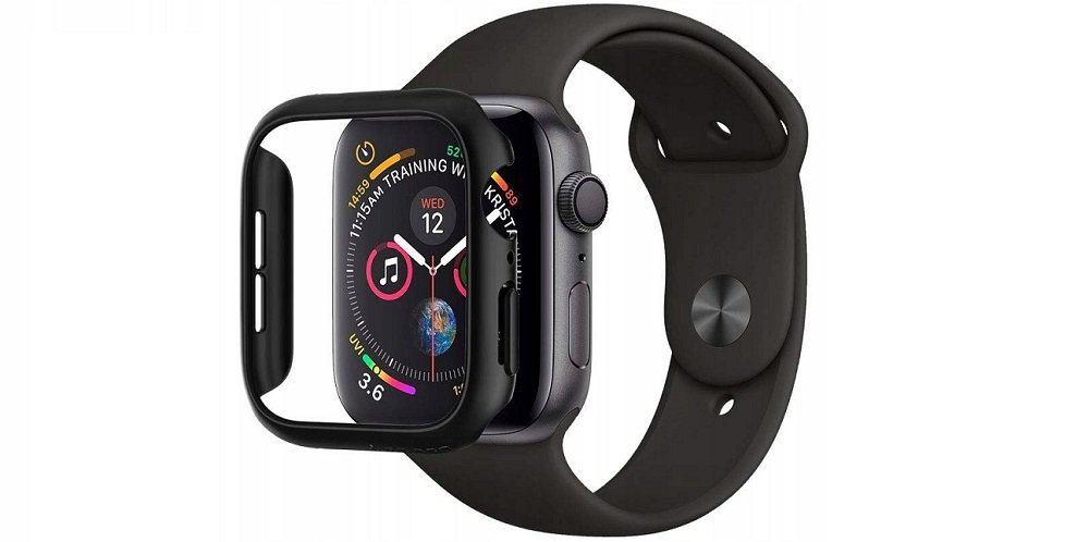 Etui SPIGEN Rugged Armor Pro do Apple Watch pasek smartwatch czarny black wygoda