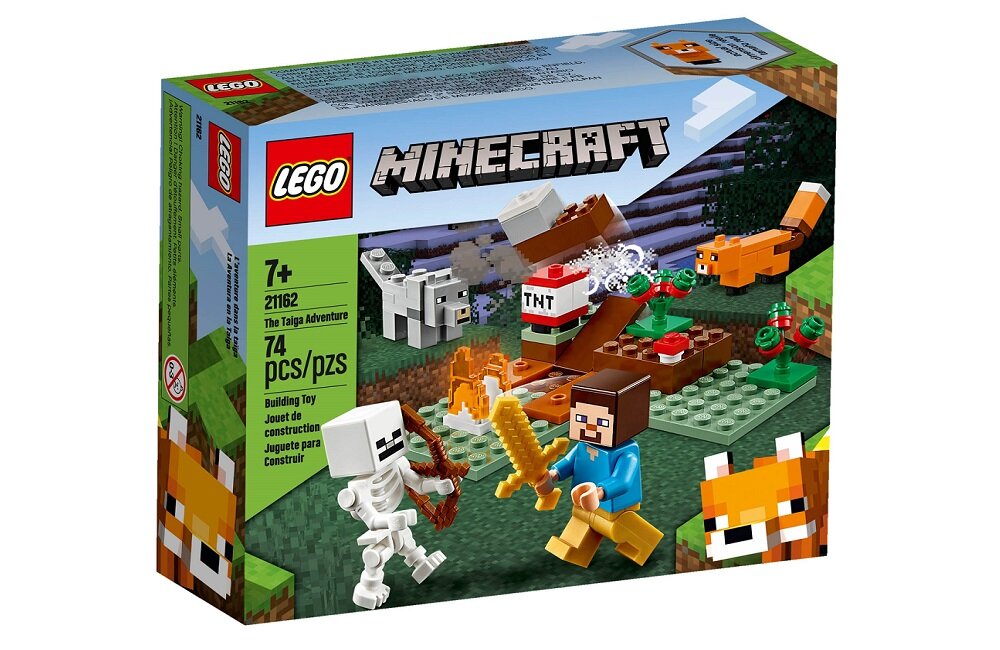 LEGO Minecraft Przygoda w tajdze 21162 klocki kreatywna zabawa wysoka jakość