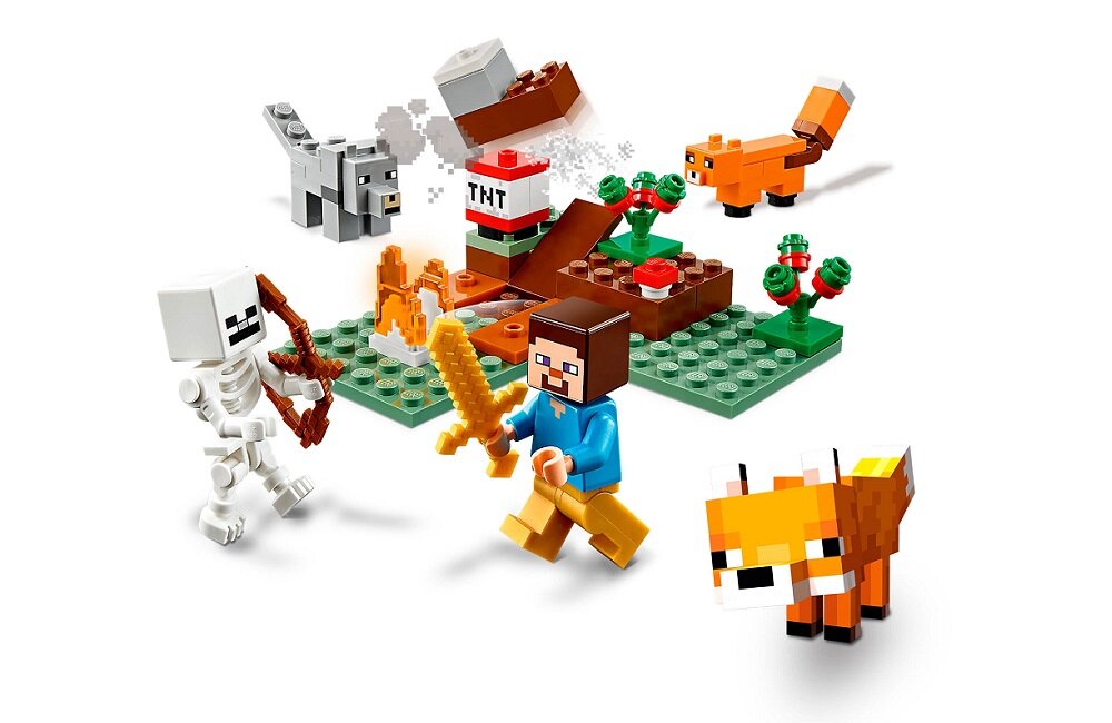 LEGO Minecraft Przygoda w tajdze 21162 klocki kreatywna zabawa wysoka jakość