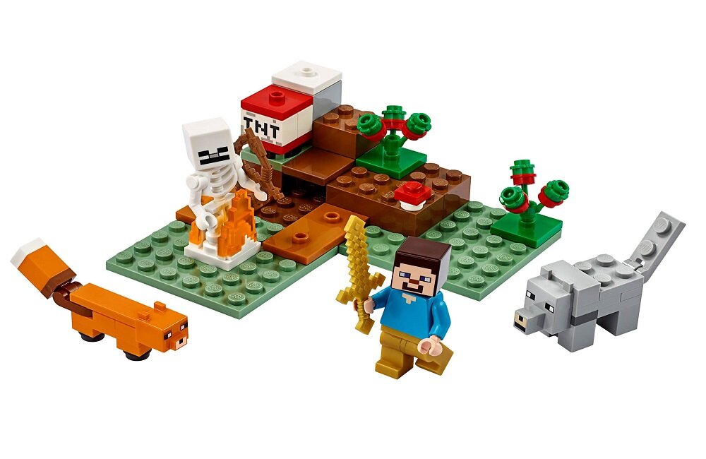 LEGO Minecraft Przygoda w tajdze 21162 klocki kreatywna zabawa wysoka jakość
