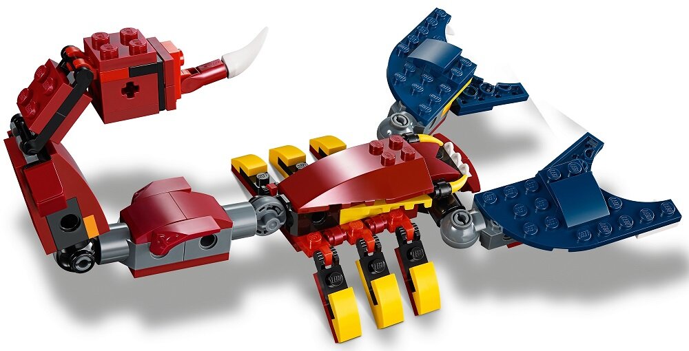 LEGO Creator 3w1 Smok ognia 31102 duża ilość zabawy