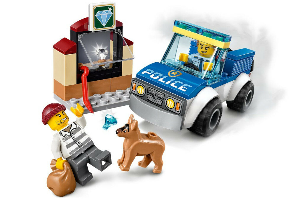 LEGO City Oddział policyjny z psem 60241 zabawa kreatywnosc miasto lego city