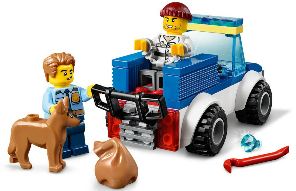 LEGO City Oddział policyjny z psem 60241 zestaw elementy