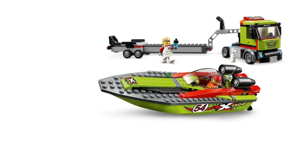 LEGO City Transporter łodzi wyścigowej 60254