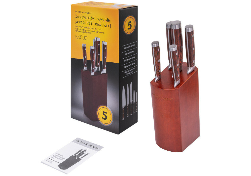 Zestaw noży GÖTZE & JENSEN KN500 zestaw opakowanie