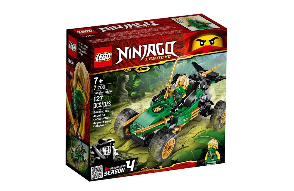 LEGO Ninjago Dżunglowy ścigacz 71700 kreatywna zabawa rozwój merytoryczny dziecka zabawki klocki figurki
