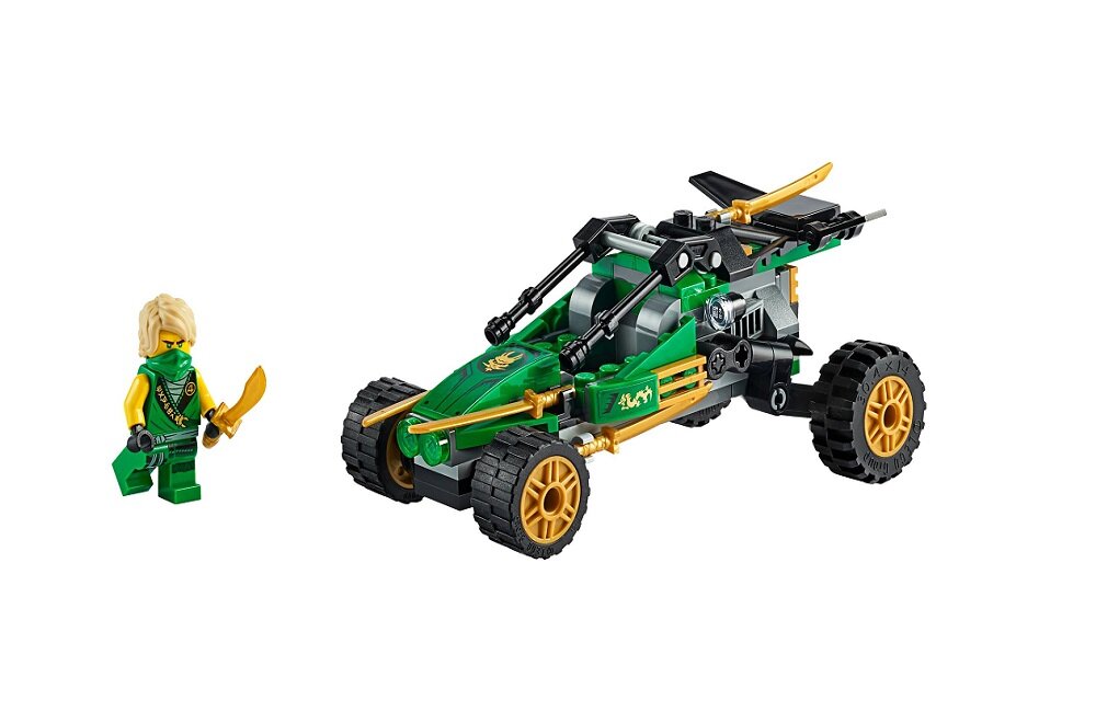 LEGO Ninjago Dżunglowy ścigacz 71700 kreatywna zabawa rozwój merytoryczny dziecka zabawki klocki figurki