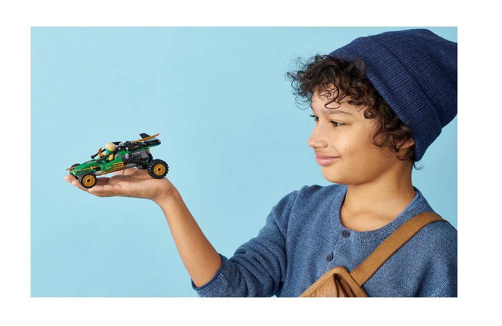 LEGO Ninjago Dżunglowy ścigacz 71700 kreatywna zabawa rozwój merytoryczny dziecka zabawki klocki figurki