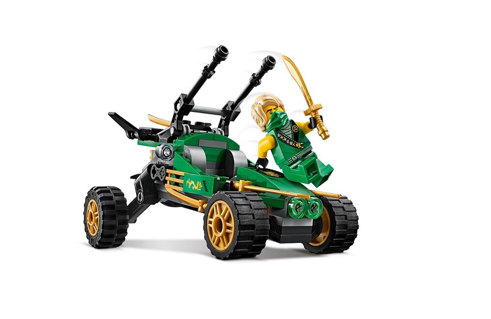 LEGO Ninjago Dżunglowy ścigacz 71700 kreatywna zabawa rozwój merytoryczny dziecka zabawki klocki figurki możliwość zainstalowania w telefonie aplikacji