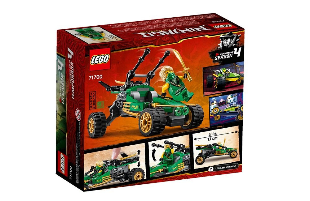 LEGO Ninjago Dżunglowy ścigacz 71700 kreatywna zabawa rozwój merytoryczny dziecka zabawki klocki figurki Kompatybilność klocków