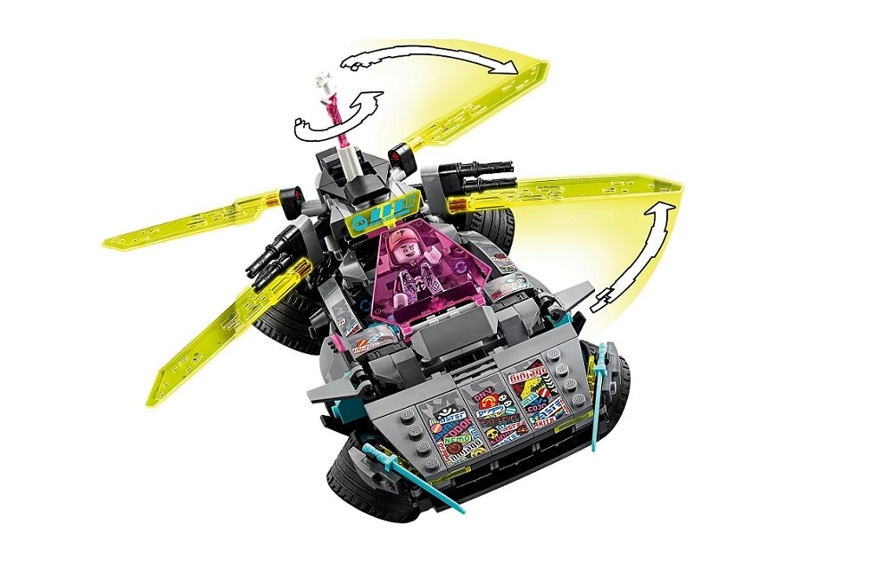LEGO Ninjago Latający samochód ninja 71710 kreatywna zabawa widłowy rozwój merytoryczny dziecka klasyczna zabawa klocki figurki