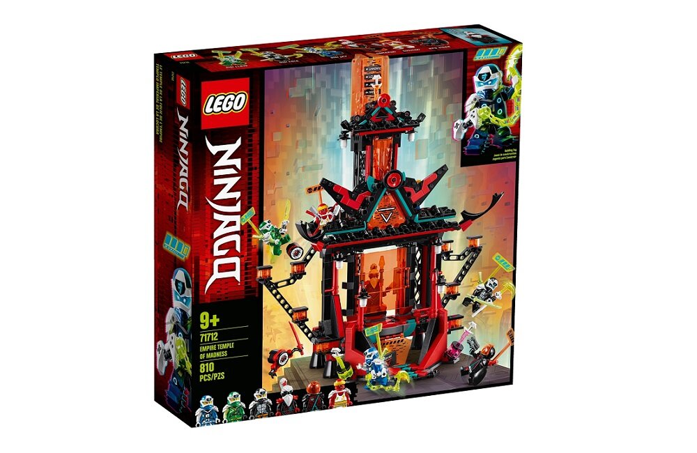 LEGO Ninjago Imperialna Świątynia szaleństwa 71712 kreatywna zabawa pobudza wyobraźnię prawidłowy rozwój merytoryczny dziecka ogromny zestaw klocków figurki 