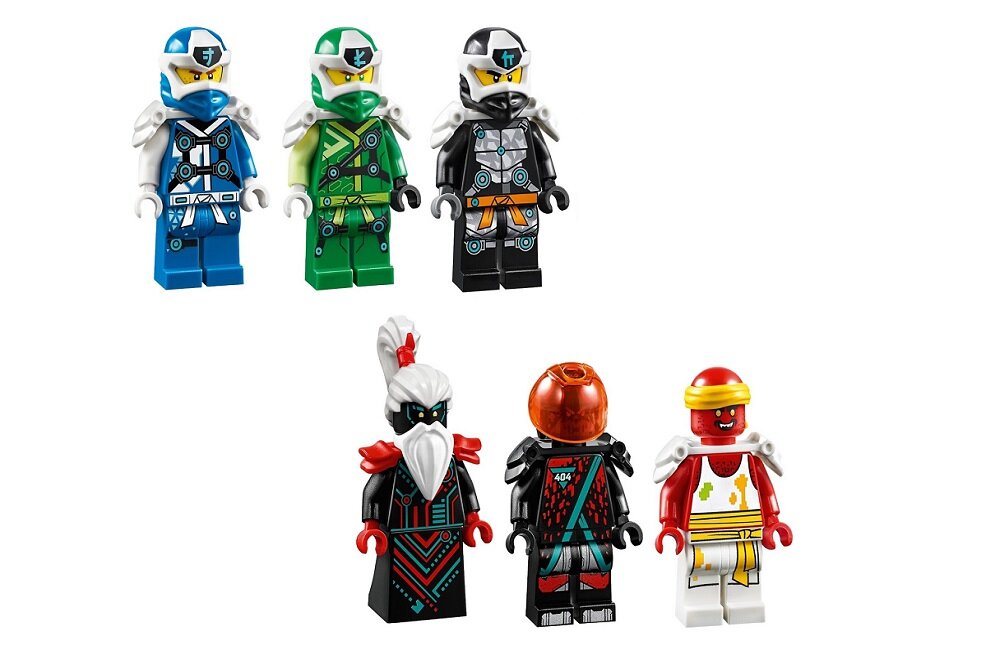 LEGO Ninjago Imperialna Świątynia szaleństwa 71712 kreatywna zabawa pobudza wyobraźnię prawidłowy rozwój merytoryczny dziecka klocki figurki Unagami Sushimi Czerwony Daszek Cyfrowy Jay Cyfrowy Lloyd Cole