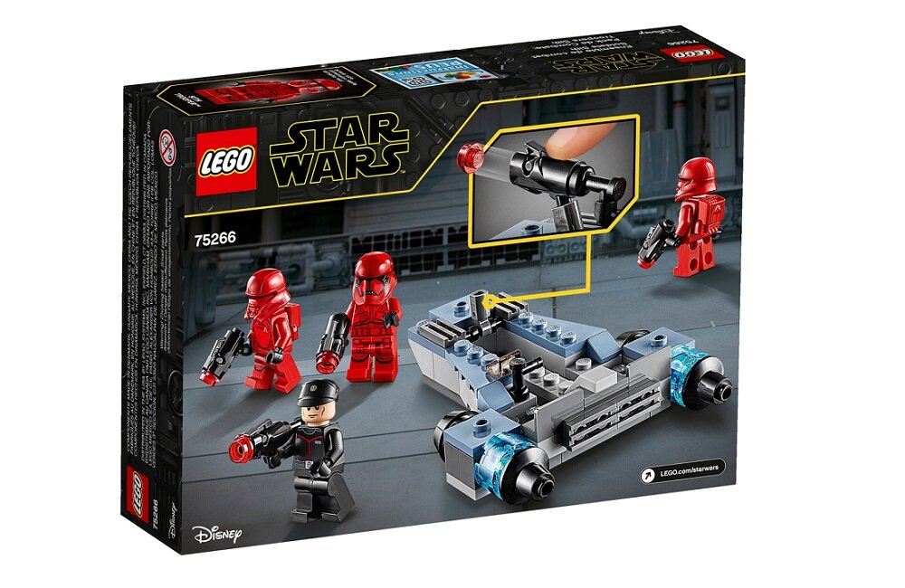 LEGO Star Wars Zestaw bitewny żołnierzy Sithow 75266 kreatywna zabawa prawidłowy rozwój merytoryczny dziecka klocki figurki minifigurki bez zasilania klasyczna zabawa wysoka jakość lego wielogodzinna zabawa
