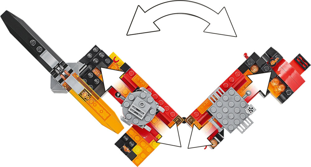 LEGO Star Wars Pojedynek na planecie Mustafar - dopasowanie elementów