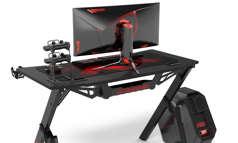 BIURKO DLA GRACZA ULTRADESK ACTION V2 regulacja ergonomiczny kształt