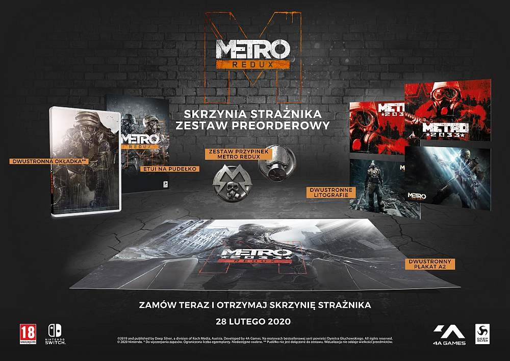 Metro Redux Gra NINTENDO SWITCH premiera