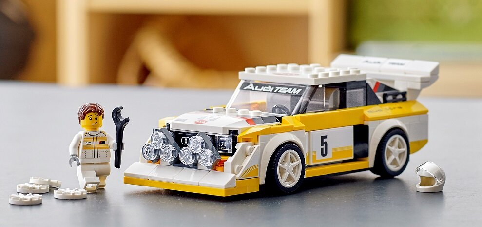LEGO Speed Champions 198 5 Audi Sport quattro S1 - intensywny rozwój motoryczny i konstruktorski wyobraźnia przestrzenna