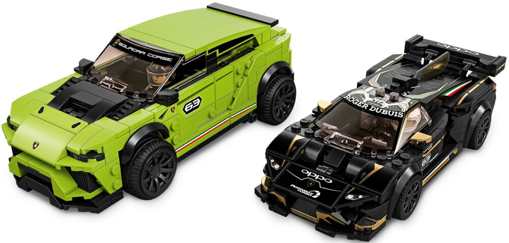 LEGO Speed Champions Lamborghini Urus ST-X i Lamborghini Huracán Super Trofeo EVO - funkcja edukacyjna