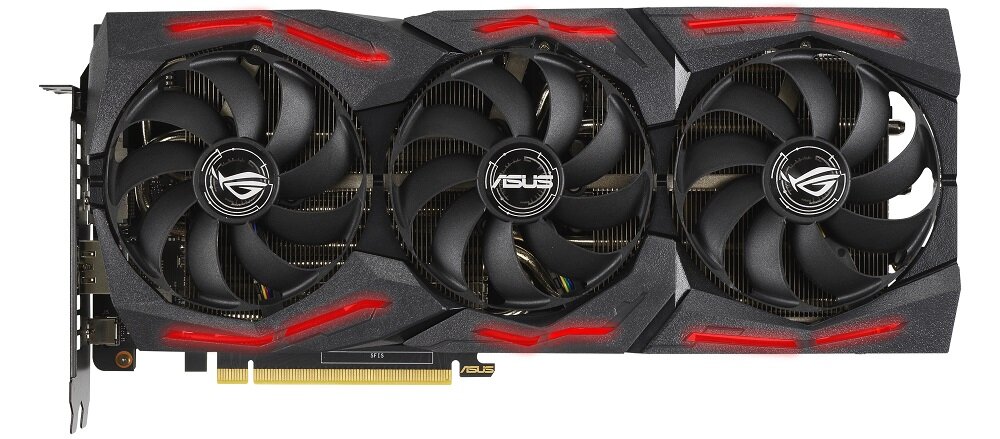 Karta graficzna ASUS Rog Strix GeForce RTX 2060 Super Evo 8GB - wydajny układ chłodzenia zestaw trzech wentylatorów płynny system kontroli temperatury