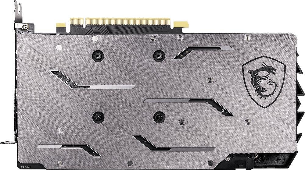 Karta graficzna MSI GeForce GTX 1660 TI GAMING X 6GB - tylna płyta