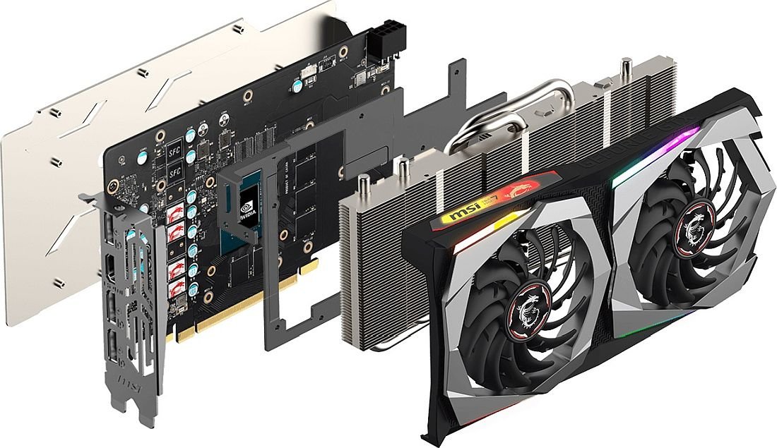 Karta graficzna MSI GeForce GTX 1660 TI GAMING X 6GB - TWIN FROZR 7