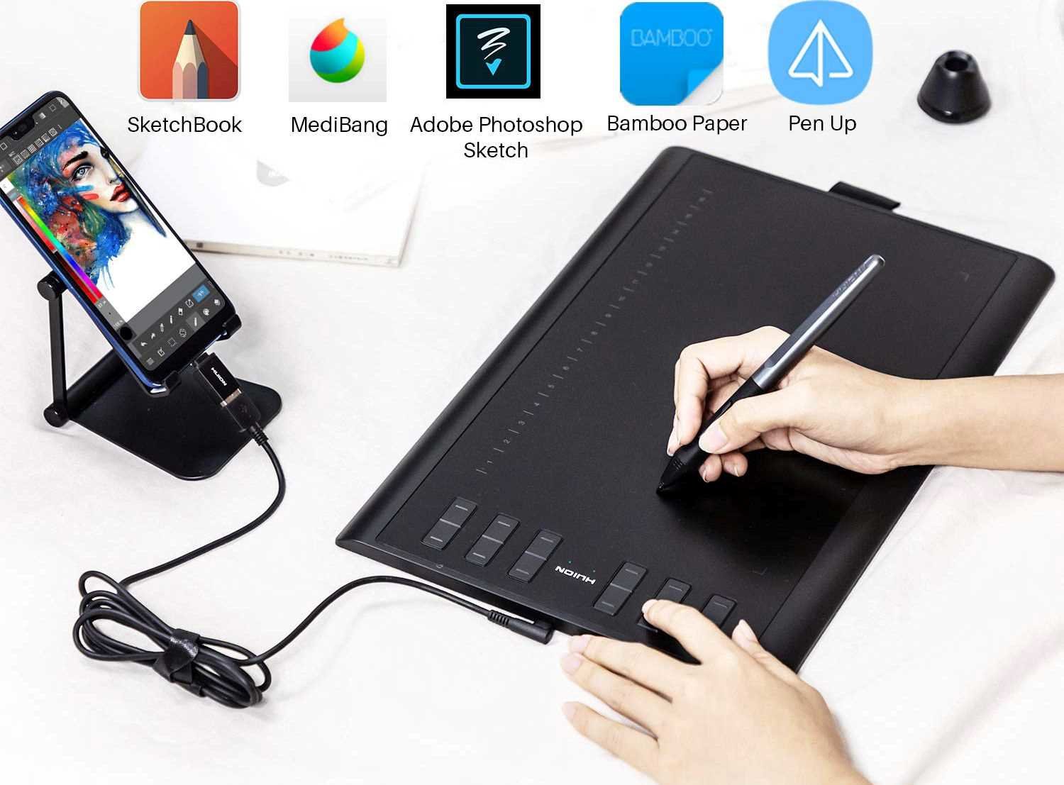 Tablet graficzny HUION H1060P - MOBILNOŚĆ