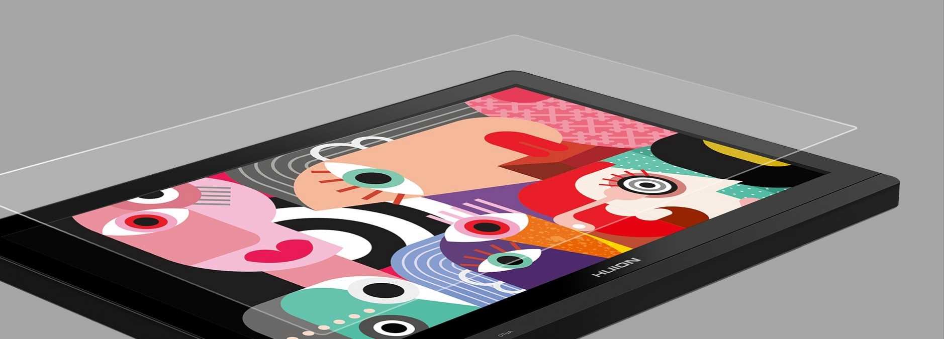 Tablet graficzny HUION Kamvas 20 - Specjalna powierzchnia
