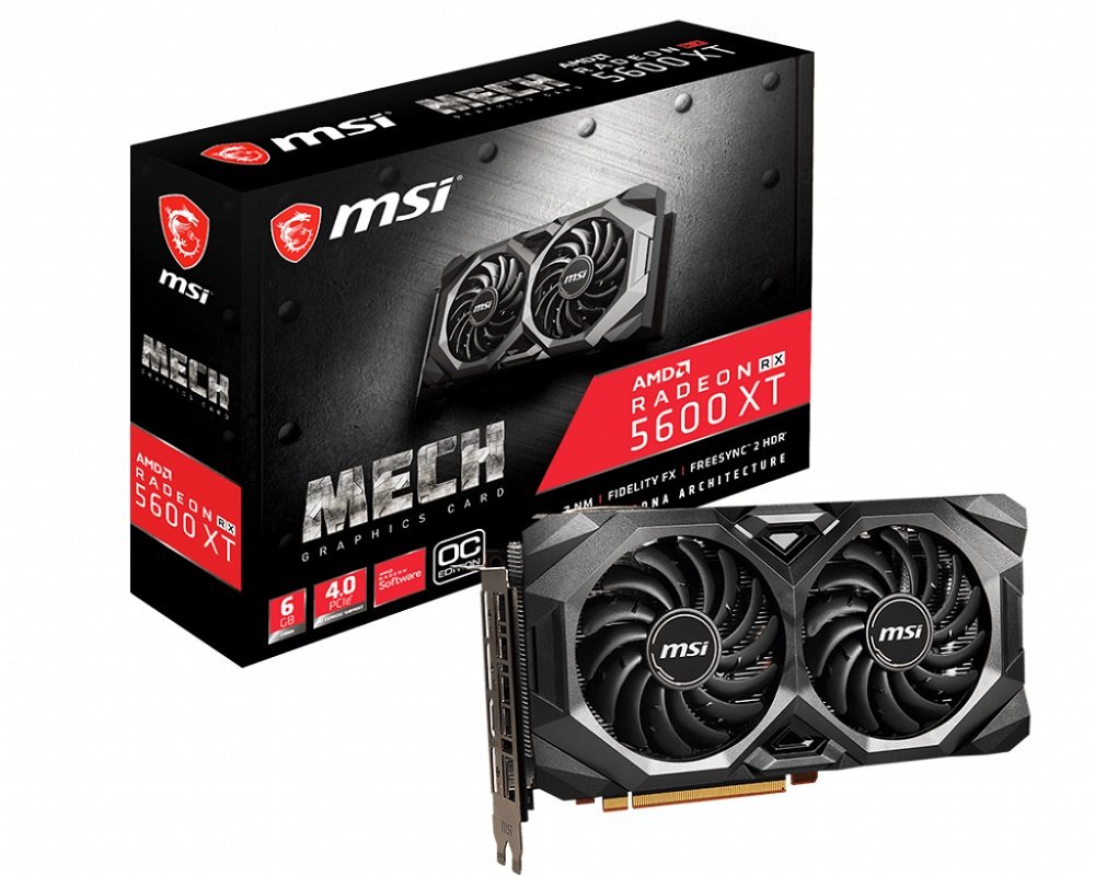 Karta graficzna MSI Radeon RX 5600 XT Mech OC architektura RDNA zmniejszone opóźnienia